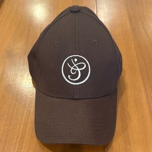 NWOT Brown Baseball Cap with Embroidered Logo